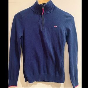 Vineyard Vines 1/4 Zip Cotton Sweater